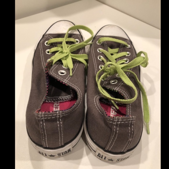 Grey Converse All Star Sneakers - Picture 5 of 5